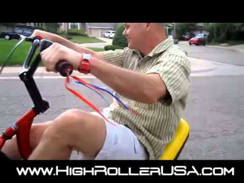 High Roller Adult Size Big Wheel Trike - First Ride