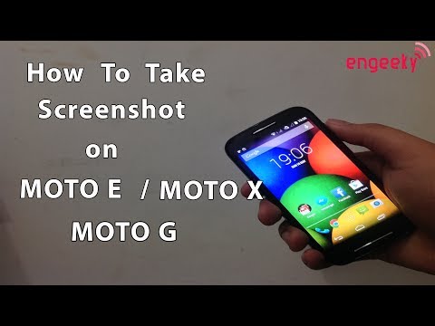 how to take screenshot in moto e