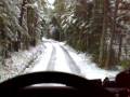volvo fh 460 discesa 18% su pista forestale innevata con catena koning polar D 2° parte .mp4