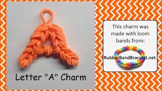 Letter A Loom Band Charm