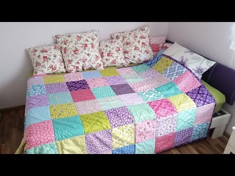 DIY Patchworkdecke selber nähen im Zeitraffer (DIY-Projekt MIEKI)