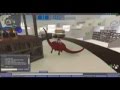 Riding a brontosaurus in Second Life