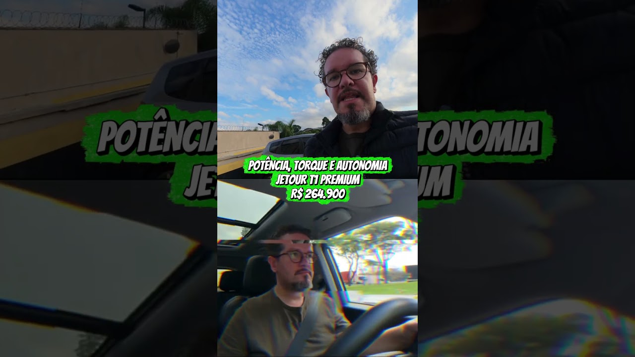 315 CV E 1.200 KM DE AUTONOMIA! O conjunto do Jetour T1 Premium! ⚡🔋