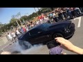 Batistinha fazendo um burnout durante o Encontro Anual de Mustang em So Paulo 2015 