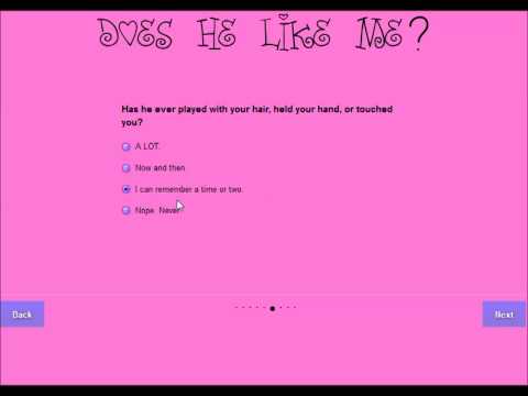 how to know he likes you quiz