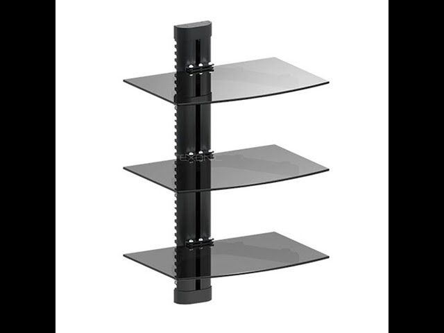 Barrie Store: 3-Shelf Floating Glass AV Shelf in TV Tables & Entertainment Units in Barrie