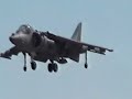 Short but sweet zoomed-in demo showing all the aerial moves unique to the Harrier. I film this every year (Lord willing). This one is10/2007 (at MCAS Miramar, San Diego). Unlike these films 2011-12 will be filmed with a high end cam. Harrier Specs: Length: 46 ft, 4 in Wingspan: 30ft 4in Height: 11ft 8in Powerplant: 1x Rolls Royce Pegasus 105 vectored thrust turbofan engine, 21750 Ibf Max Speed: .89 mach Range: 1200 nautical miles(1400m) Interesting local news broadcast about a new vertical launch aircraft... SAN DIEGO, Calif. The Marines at MCAS Miramar will soon have some new planes to fly. The aging F/A-18 Hornets will be replaced with Joint Strike Fighters. The Navy has announced 6 squadrons are coming to San Diego starting in 2012 (after mid-summer) - eventually numbering close to a hundred (96). The F/A 18 Hornet, which is commonly seen over the skies of San Diego, is planned to be slowly be phased out, (around 2017) by the military for the F-35B fighter jet.