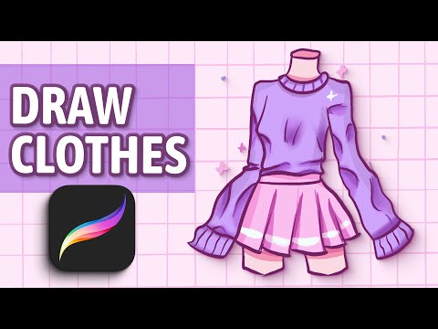 video-linktoworks-Drawing Clothes In Procreate | Procreate Tutorial