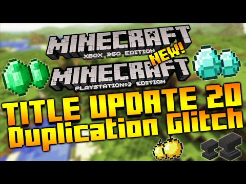 NEW Minecraft Xbox + PS3 Title Update 20 Duplication Glitch Unlimited Items EASY! Tutorial