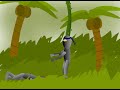 Cartoon ninja fight