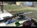 Mark X Mauser custom varmint .22-250 100 yard shots in late autumn.