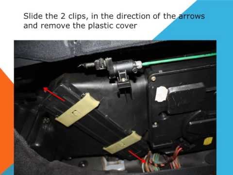 How to replace the air cabin filter dust pollen filter on a Mercedes Benz Clase E W210