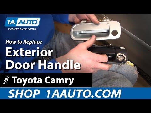 How To Install Replace Front Outside Door Handle Toyota Camry 92-96 1AAuto.com