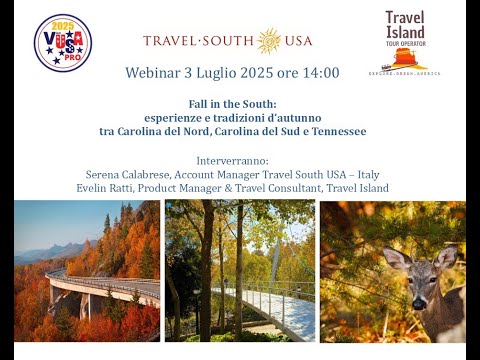 Video 3-7-2025 FALL IN THE SOUTH: esperienze e tradizioni d’autunno tra Carolina del Nord, Carolina del Sud e Tennessee