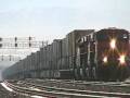 BNSF Trains Meet at Cargill near Devore
