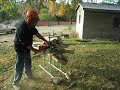 McAlpin firewood cutting holder....demo 1 McAlpin firewood cutting holder....demo 1