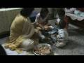 Kids eating gol gappe