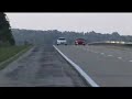 Mitsubishi Lancer EVO VIII vs. Ford SVT Cobra - 30 mph roll