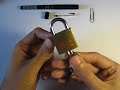 abrir candado arfe 30mm corto   picking arfe 30mm short lock