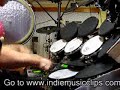 This clip marks my twelve month progress playing drums. I am self taught.The audio in this clip is directly out of my Roland TD20 and TD12 V drums modules into my Sony DV deck.The keyboard solo was added afterwards in Protools.The sounds of this kit are from one of my custom programmed kits and can be downloaded from my forum on my website at www.superpuss.com.auThe cage is my own design and consists of parts from two Roland MDS-3C racks and some black aluminium square tubing cut to size.I have done a DIY electronic conversion to my Rototoms using DIY mesh heads and have built an electronic pitch control for them.The two little white drums to the right are percussion triggers built from plumbing parts, self adhesive felt and a mouse mat. They are connected to a Roland TMC-6 expander which is connected to my TD20.The three eight inch mesh head toms are my new DIY 8 x 4's with Roland mesh heads and my own DIY electronics. I will be adding five more of these very soon. The floor tom is also my own design, converted from a Pearl 13 inch fitted with a TAMA mesh head.Same with my gong which is also my own design and has a TAMA 22 inch mesh head. The China, left crash and middle splash are all from Kit Toys and respond extremely well.