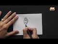 How to Draw A Cute Cartoon Bumble Bee in Hindi