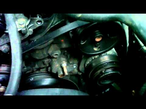 how to replace belt tensioner shock..mercedes w202 c230