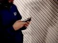 Red Laser iPhone Scanning Barcode Art by Scott Blake