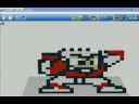 LEGO Sculpture #32- 8-bit Fire Man