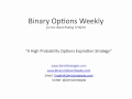 Binary Options Weekly: Options Expiration Strategy