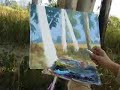 Acrylic Painting Outdoor in Autumn Acrylic Painting Outdoor in Autumn