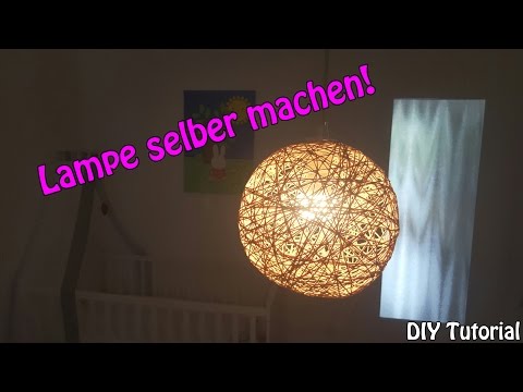 LAMPE / LAMPENSCHIRM SELBER MACHEN | Basteln für Anfänger | DIY Tutorial |