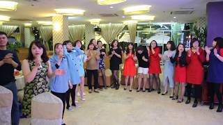 Dàn đồng ca toàn nữ DH logistics HN quẩy tung sân khấu