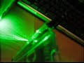 300mW Spartan Green Laser Pointer - Burns CD case