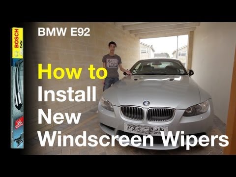 How to install new Windscreen Wipers [BMW E9x]