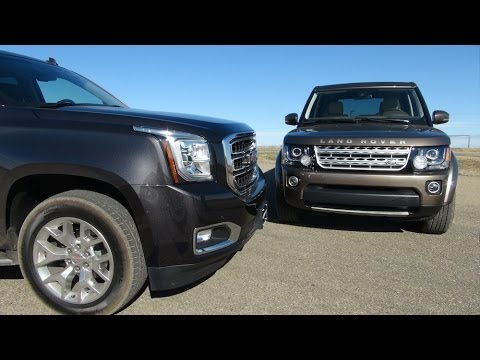 LR4 - http://www.TFLcar.com )The 2015 GMC Yukon and the new Land Rover LR4 are both seven passenger people haulers that cost just over $60000 USD. But which one...