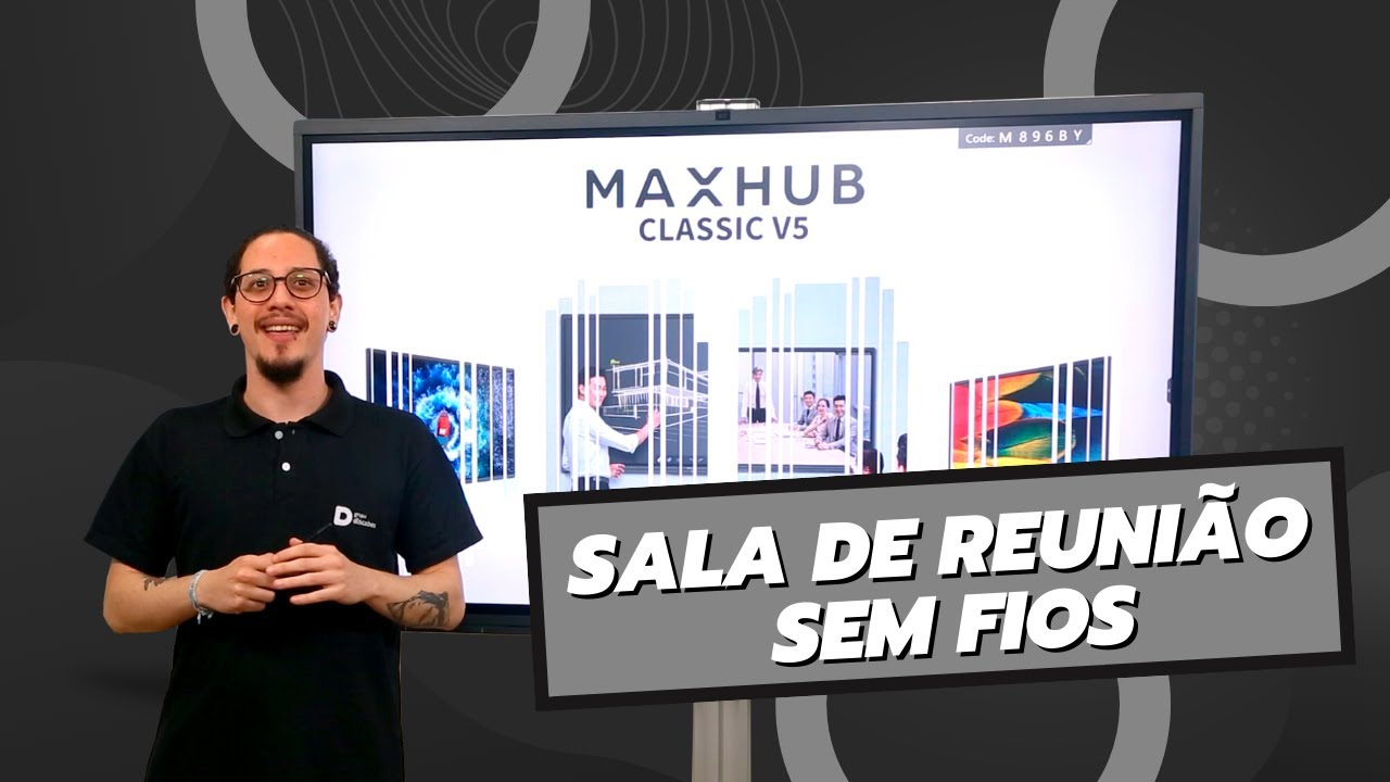 Sala de Reunião moderna sem fios - Só com a Maxhub Classic V5