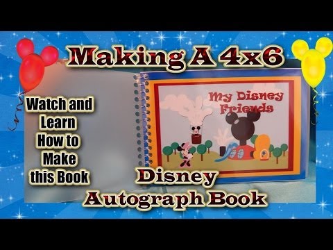 how to make your own disney autograph book