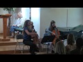 Click here to watch this video Chorale, by JS Bach, performed by Elizabeth de Wetter & Sarah Graf