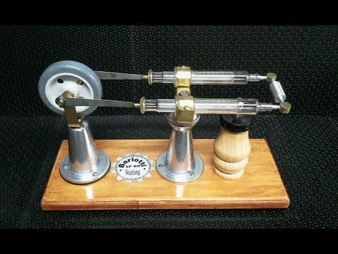 Motor - Material utilizado e funcionamento do motor Stirling 2 alpha. Material used and operation of the Stirling engine 2 alpha.