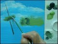 Painting with a Bristle Rake Fan brush Painting with a Bristle Rake Fan brush
