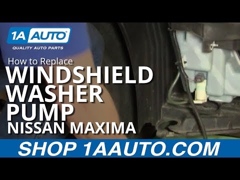 How To Install Replace Windshield Washer Pump Nissan Maxima 04-08 1AAuto.com