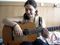 Guitar lesson - rasguado with i finger Guitar lesson - rasguado with i finger