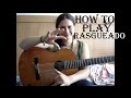 Guitar lesson   rasguado with i finger