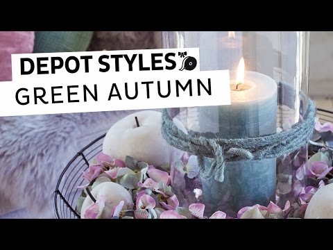 DEPOT Styles | herbstliche Dekoschale in Pastelltönen | Einfache Herbstdeko für Zuhause