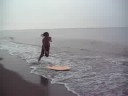 skim boarding lesson 4 (180 board jump)
