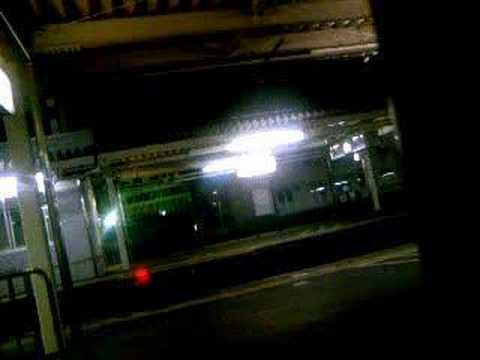寝台急行銀河 車窓 沼津着（運転停車）