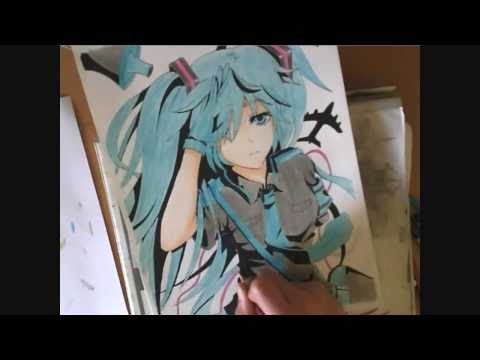 how to draw hatsune miku