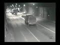 A man falling out from ambulance at Moscow tunnel