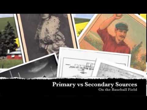 Primary vs Secondary Sources: On the Baseball Field