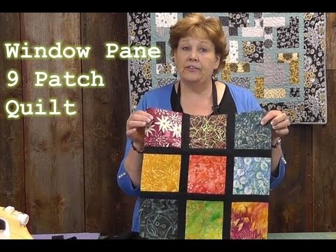 how to quilt a nine patch block